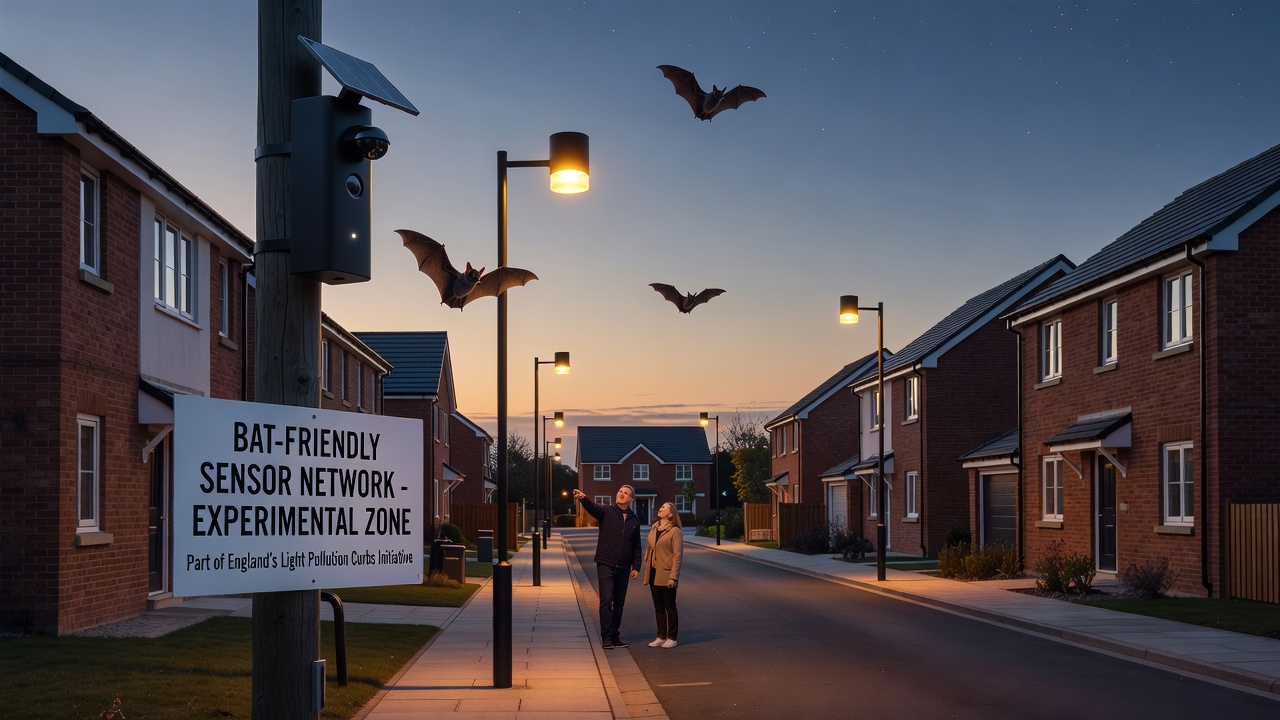 England Tests Sensor-Based Lighting Adjustments in Suburbs to Safeguard Bat Habitats Under Stricter Glow Limits